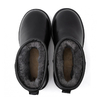 UGG Classic Mini II Black Leather UGG Classic Mini II Black Leather