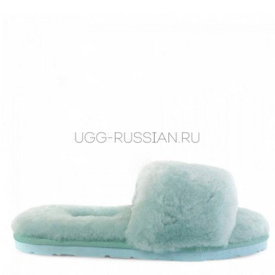 Fluff Slide Slippers Lake Blue