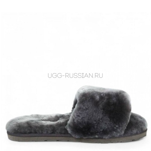 UGG Fluff Slide Slippers Grey
