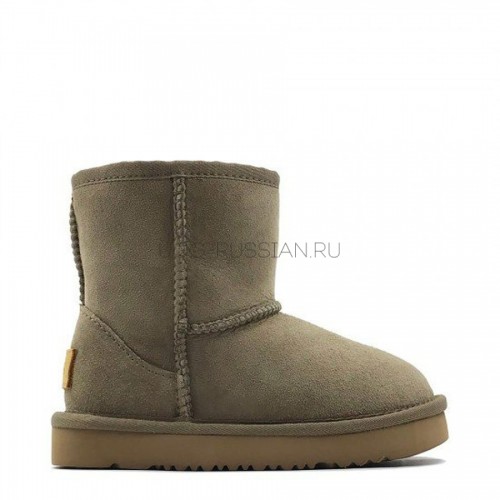 UGG Kids Classic Short II Khaki