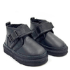 UGG Kids Neumel Snapback Leather Black UGG Kids Neumel Snapback Leather Black