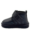 UGG Kids Neumel Snapback Leather Black UGG Kids Neumel Snapback Leather Black