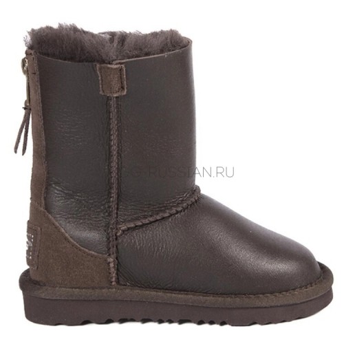 UGG Kids Zip Metallic Chocolate