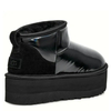 UGG Ultra Mini Platforma High Shine Black UGG Ultra Mini Platforma High Shine Black