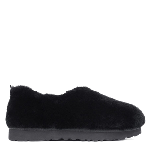 UGG Hailey Fluff Slippers Black