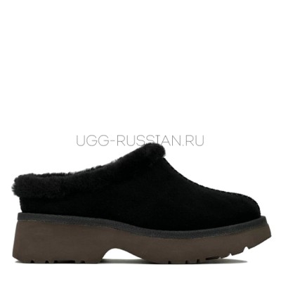 New Heights Cozy Clog Black