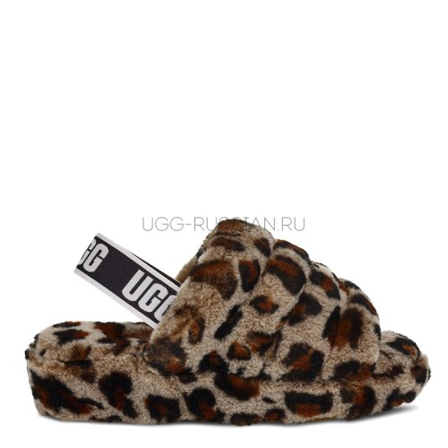 UGG Fluff Yeah Slide Leopard