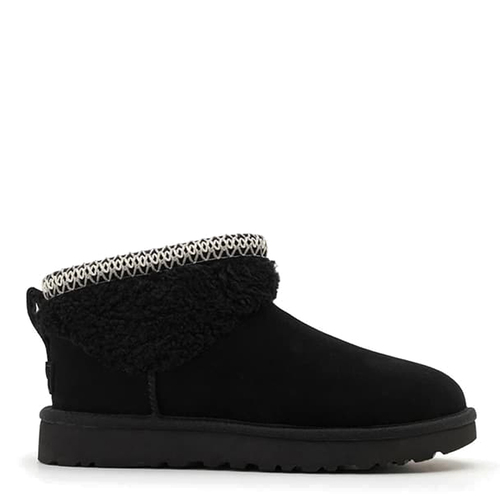 UGG Ultra Mini Maxi Curly Boot Black