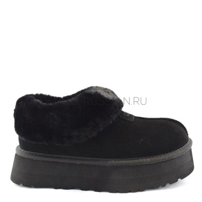 Platform Slipper Black