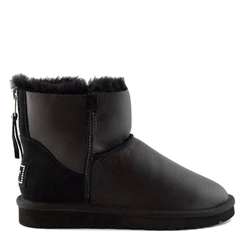 UGG Classic Mini Zip Metallic Black