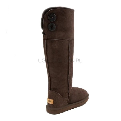 UGG Over The Knee Bailey Button 2 Chocolate