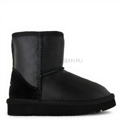 UGG KIDS Classic Short Metallic Black