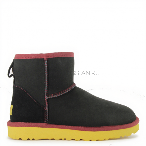 UGG Classic Mini Black-Yellow
