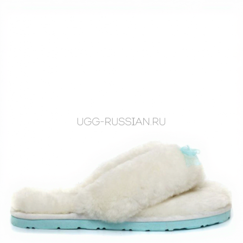 UGG Fluf Fflip Flop White
