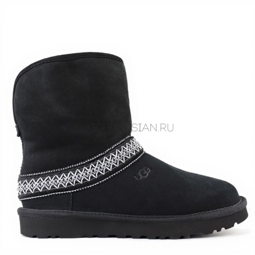 UGG Classic Short Crescent Black