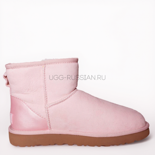 UGG Classic Mini Metallic Seashell Pink