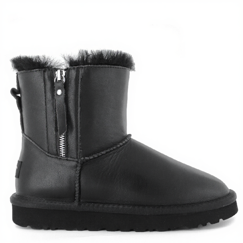 UGG Men's Classic Mini Double Zip Metallic Black