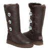 UGG Bailey Button Triplet Bling Metallic Chocolate